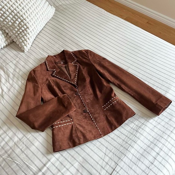 VINTAGE SUEDE BLAZER - Picture 2 of 6